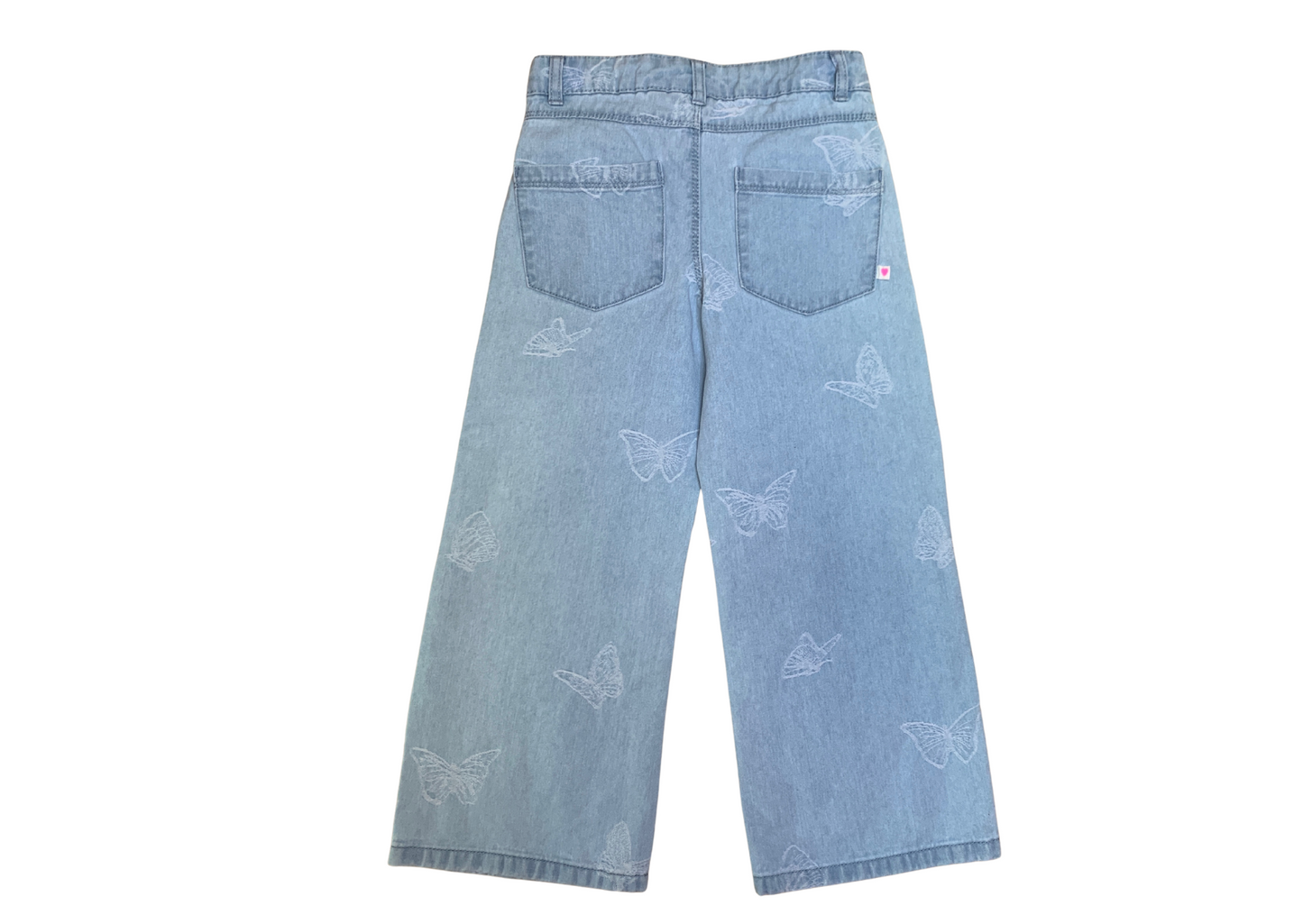 Jeans mit Schmetterlingen