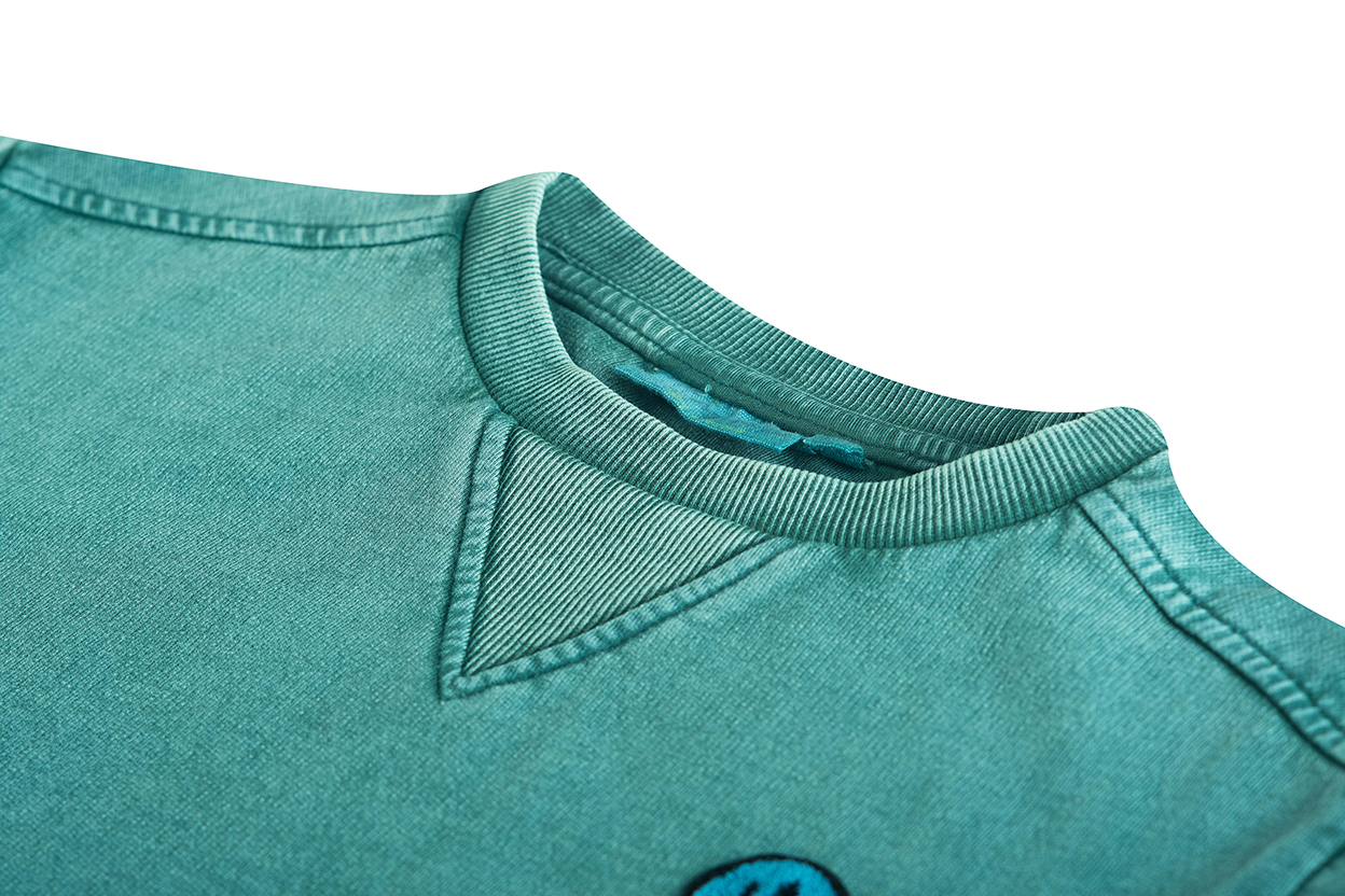 Smiley Pullover grün