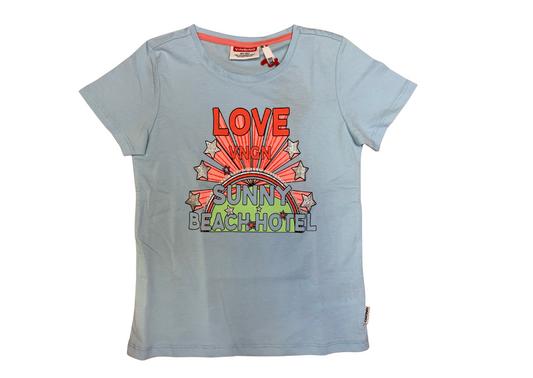 Hellblaues LOVE-T-Shirt Vingino
