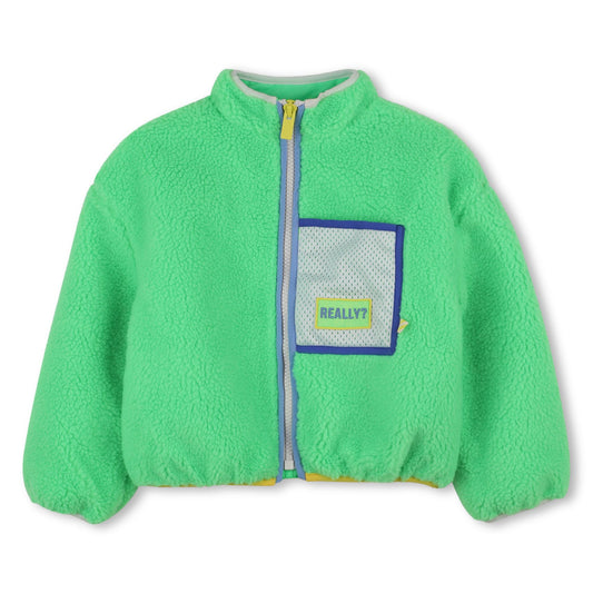 Plüschjacke grün von Billieblush